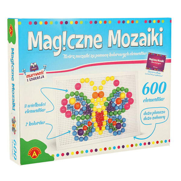 ALEXANDER Magiczne Mozaiki wpinanie guzikow 600el
