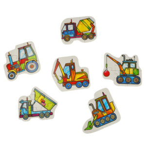 ALEXANDER Puzzle dla maluszkow maszyny budowlane