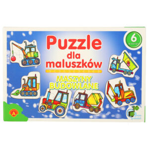 ALEXANDER Puzzle dla maluszkow maszyny budowlane