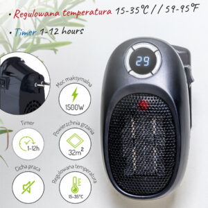 Adler AD 7726 Termowentylator Easy heater grzejnik elektryczny farelka 1500W