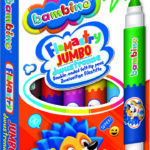 BAMBINO Flamastry dwustronne Jumbo 6 sztuk 12 kolorow