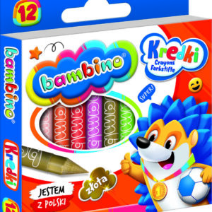 BAMBINO Kredki grafionowe 12 kolorow
