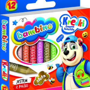 BAMBINO Kredki grafionowe 12 kolorow