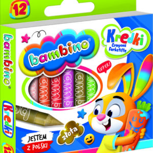 BAMBINO Kredki grafionowe 12 kolorow