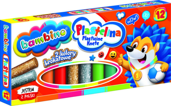 BAMBINO Klasická plastelína 12 farieb BAMBINO Klasická plastelína 12 farieb