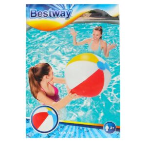 BESTWAY 31021 Pilka dmuchana plazowa kolor 51cm