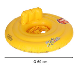 BESTWAY 32096 Kolko do plywania dla niemowlat kolo pontonik dla dzieci z siedziskiem pomaranczowe max 15kg 6 18miesiecy