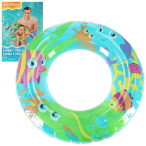 BESTWAY 36013 Kolo do plywania dmuchane rybki zolwie 3 6lat 60kg