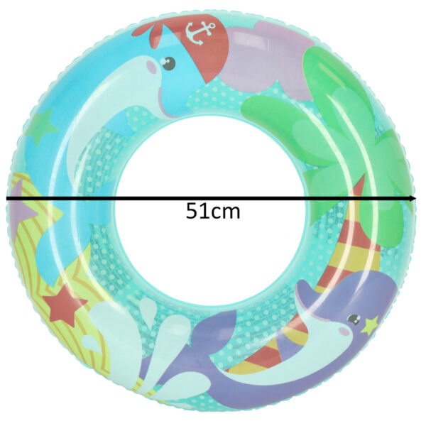 BESTWAY 36113 Kolo do plywania dmuchane plazowe 51cm delfiny max 60kg 3 6 lat