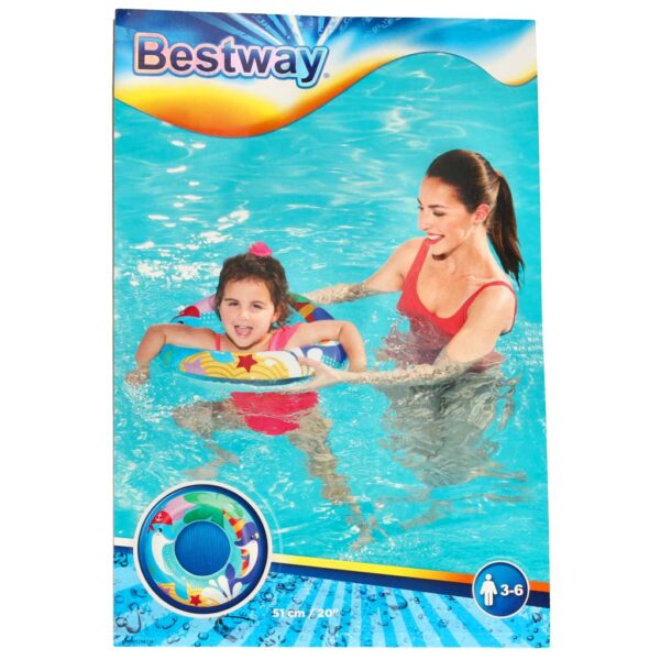 BESTWAY 36113 Kolo do plywania dmuchane plazowe 51cm delfiny max 60kg 3 6 lat