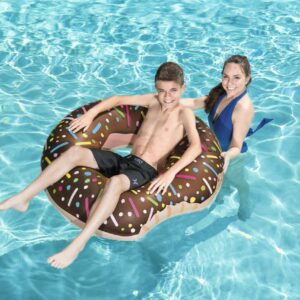 BESTWAY 36118 Kolo do plywania donut 107cm brazowe