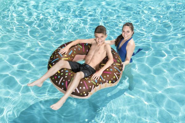 BESTWAY 36118 Kolo do plywania donut 107cm brazowe