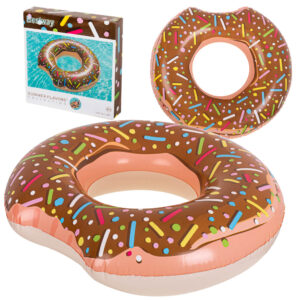 BESTWAY 36188 Kolo do plywania dmuchane donut brazowe 107cm max 100 kg