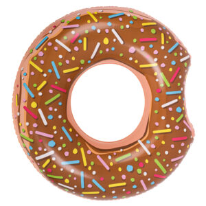 BESTWAY 36188 Kolo do plywania dmuchane donut brazowe 107cm max 100 kg
