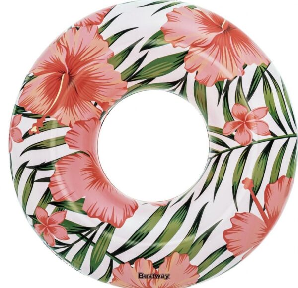 BESTWAY 36237 Kolo dmuchane kwiaty liscie bialy roz BESTWAY 36237 Kolo dmuchane kwiaty liscie bialy roz