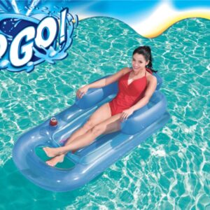 BESTWAY 43028 Materac dmuchany fotel niebieski