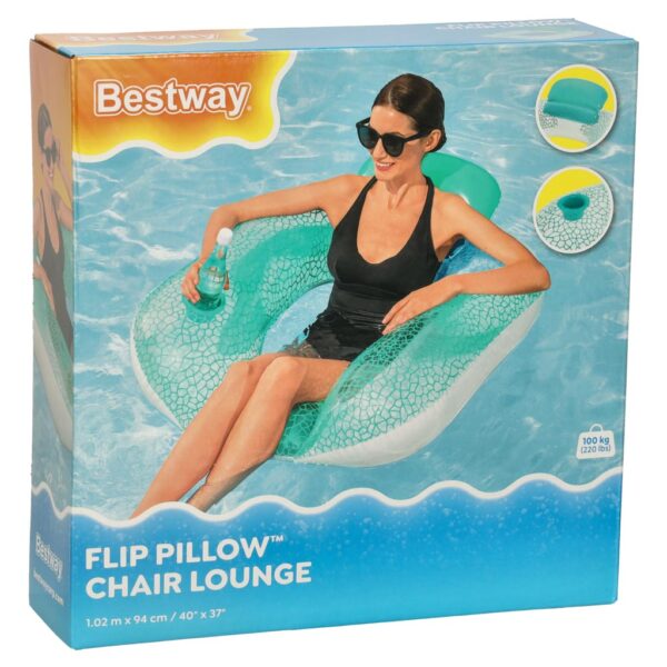 BESTWAY 43097 Materac dmuchany fotel lezak 102 x 94cm
