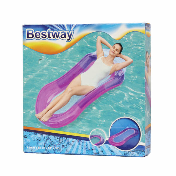 BESTWAY 43103 Materac do plywania dmuchany siateczkowy fioletowy