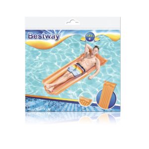 BESTWAY 44013 Materac dmuchany do plywania pomaranczowy