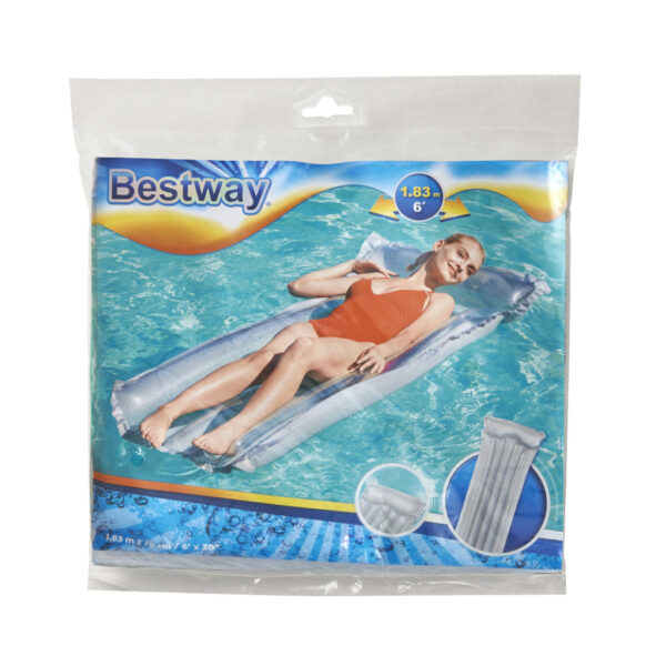 BESTWAY 44013 Materac dmuchany plazowy do basenu do plywania szary