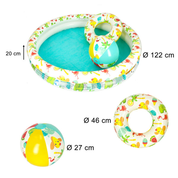 BESTWAY 51124 Basen pilka kolko brodzik 122cm 2 4 lata