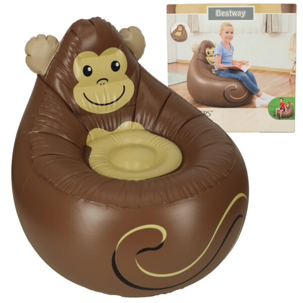 BESTWAY 75116 Fotel dmuchany puf malpka 70kg BESTWAY 75116 Fotel dmuchany puf malpka 70kg