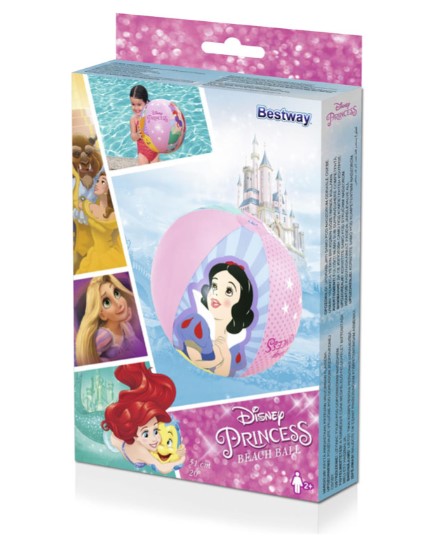 BESTWAY 91042 pilka dmuchana plazowa ksiezniczki 51cm