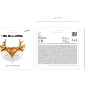 Balon foliowy Jelonek glowa 73cm x 64cm