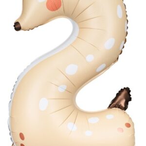 Balon foliowy cyfra 2 Sarenka 50x88 cm