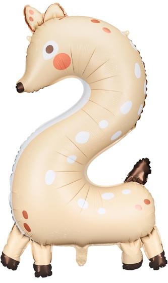 Balon foliowy cyfra 2 Sarenka 50x88 cm Balon foliowy cyfra 2 Sarenka 50x88 cm