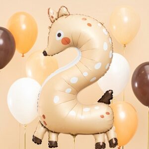 Balon foliowy cyfra 2 Sarenka 50x88 cm