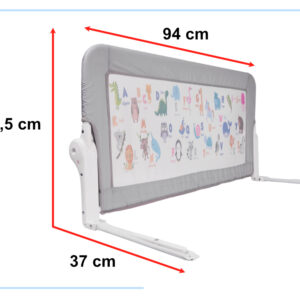 Barierka ochronna bramka oslonka do lozka 90cm zwierzeta