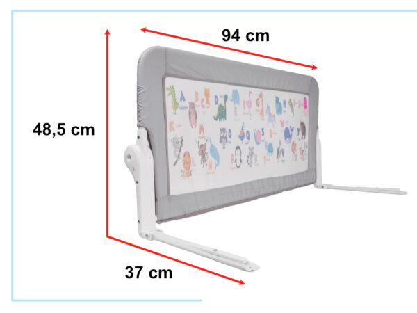 Barierka ochronna bramka oslonka do lozka 90cm zwierzeta