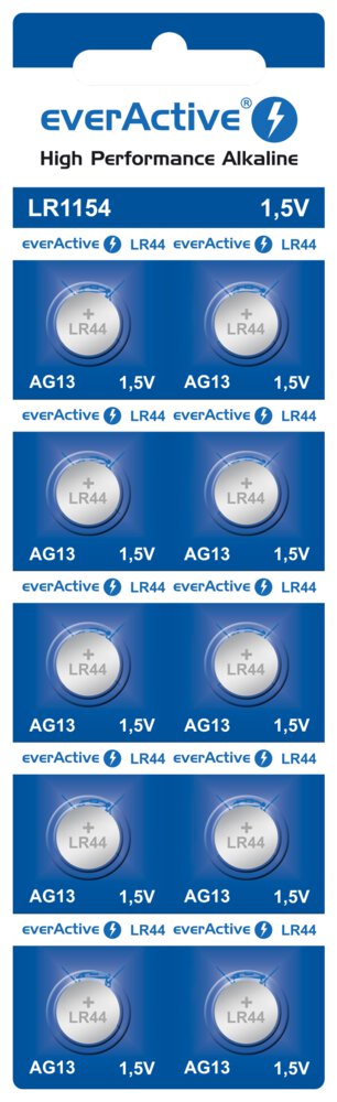 Bateria everActive Alkaline G13 LR1154 blister 10s Bateria everActive Alkaline G13 LR1154 blister 10s