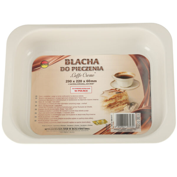 Blacha do pieczenia tortownica forma do ciast wypiekow tloczona 29cm x 22cm x 6cm brazowa Blacha do pieczenia tortownica forma do ciast wypiekow tloczona 29cm x 22cm x 6cm brazowa