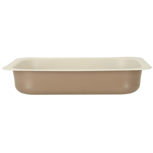 Blacha do pieczenia tortownica forma do ciast wypiekow tloczona 29cm x 22cm x 6cm brazowa