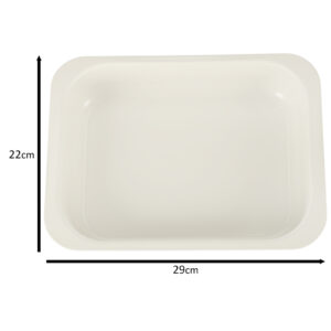 Blacha do pieczenia tortownica forma do ciast wypiekow tloczona 29cm x 22cm x 6cm brazowa