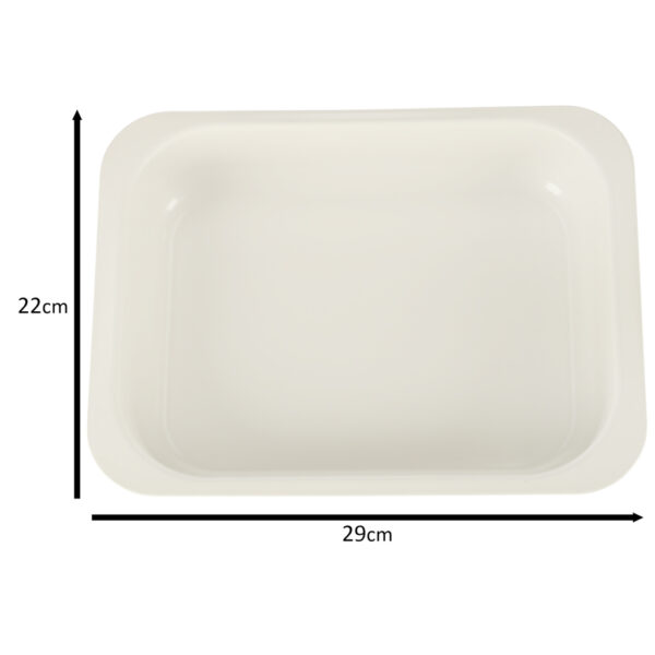 Blacha do pieczenia tortownica forma do ciast wypiekow tloczona 29cm x 22cm x 6cm brazowa