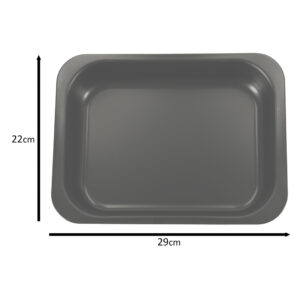 Blacha do pieczenia tortownica forma do ciast wypiekow uniwersalna 29cm x 22cm x 6cm czarna