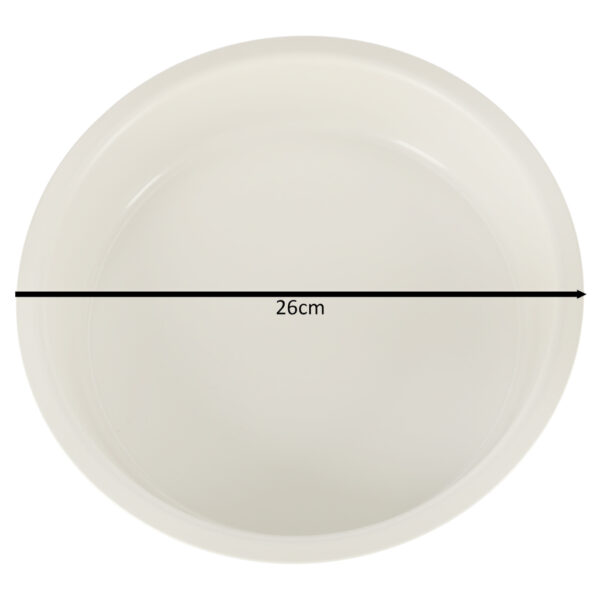 Blacha do pieczenia tortownica forma okragla do tortow tart guiche 26cm brazowa