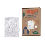 CANDELLANA Kolorowanka gipsowa obraz3D kwiaty peon