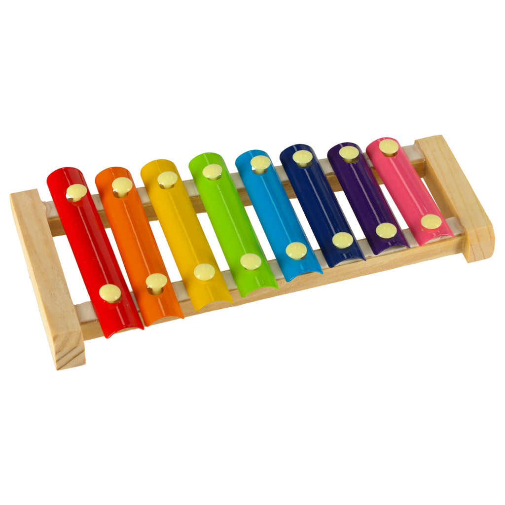 Cymbalki drewniane kolorowe edukacyjne