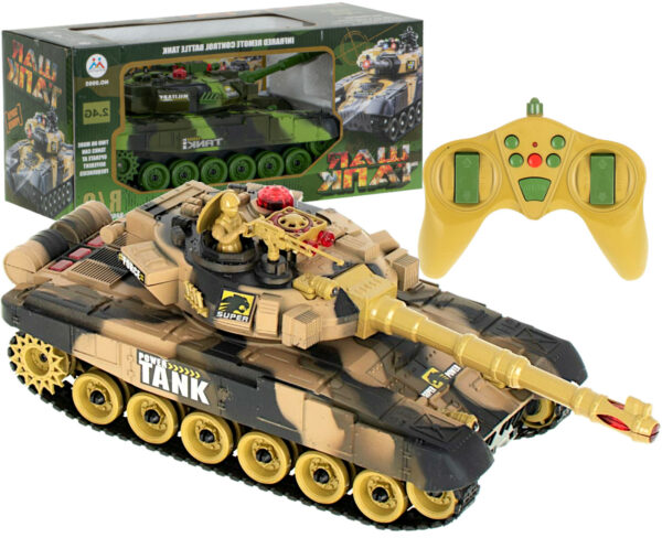 Czolg RC War Tank 9993 2 4 GHz pustynny