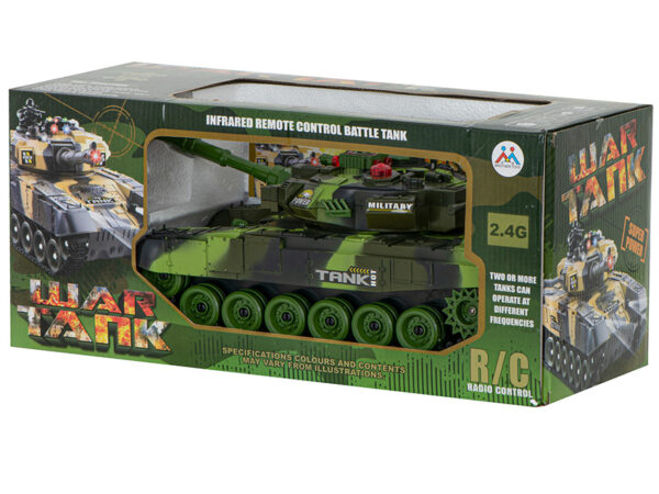 Czolg zdalnie sterowany na pilota RC War Tank 9993 2 4 GHz kamuflaz lesny