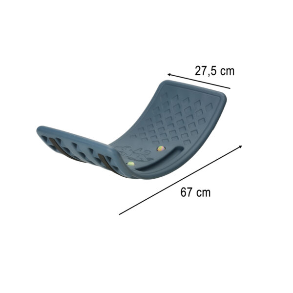 Deska do balansowania bujak dla dzieci 67x29 cm antyposlizgowa niebieska