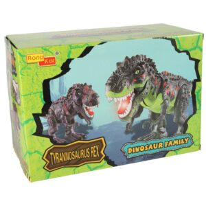 Dinozaur T REX elektroniczny chodzi ryczy zielony