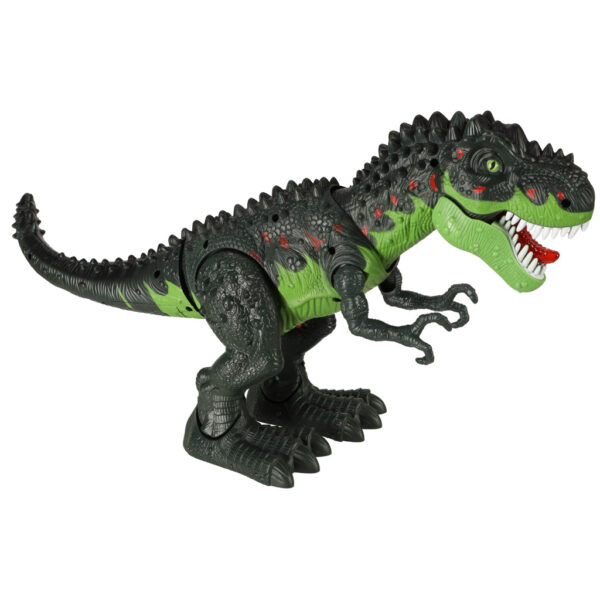 Dinozaur T REX elektroniczny chodzi ryczy zielony