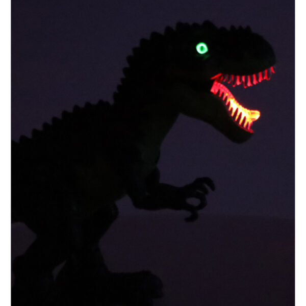Dinozaur T REX elektroniczny chodzi ryczy zielony