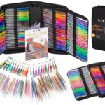 Dlugopisy zelowe kolorowe w etui 120szt 120 wkladow