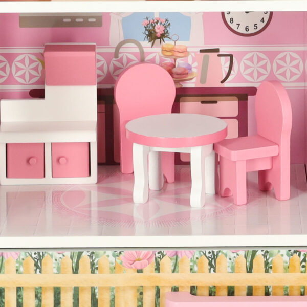 Domek dla lalek drewniany Lulilo Papilio rozowy 80cm
